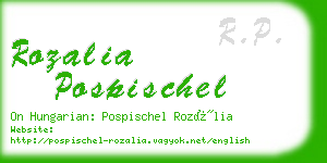 rozalia pospischel business card